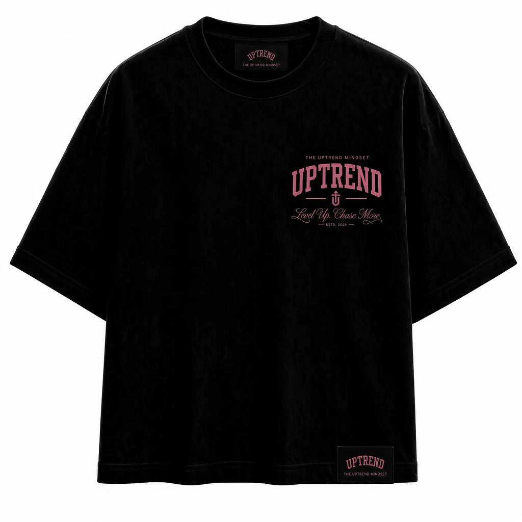 Founders Edition Oversized Tee - Black & Pink