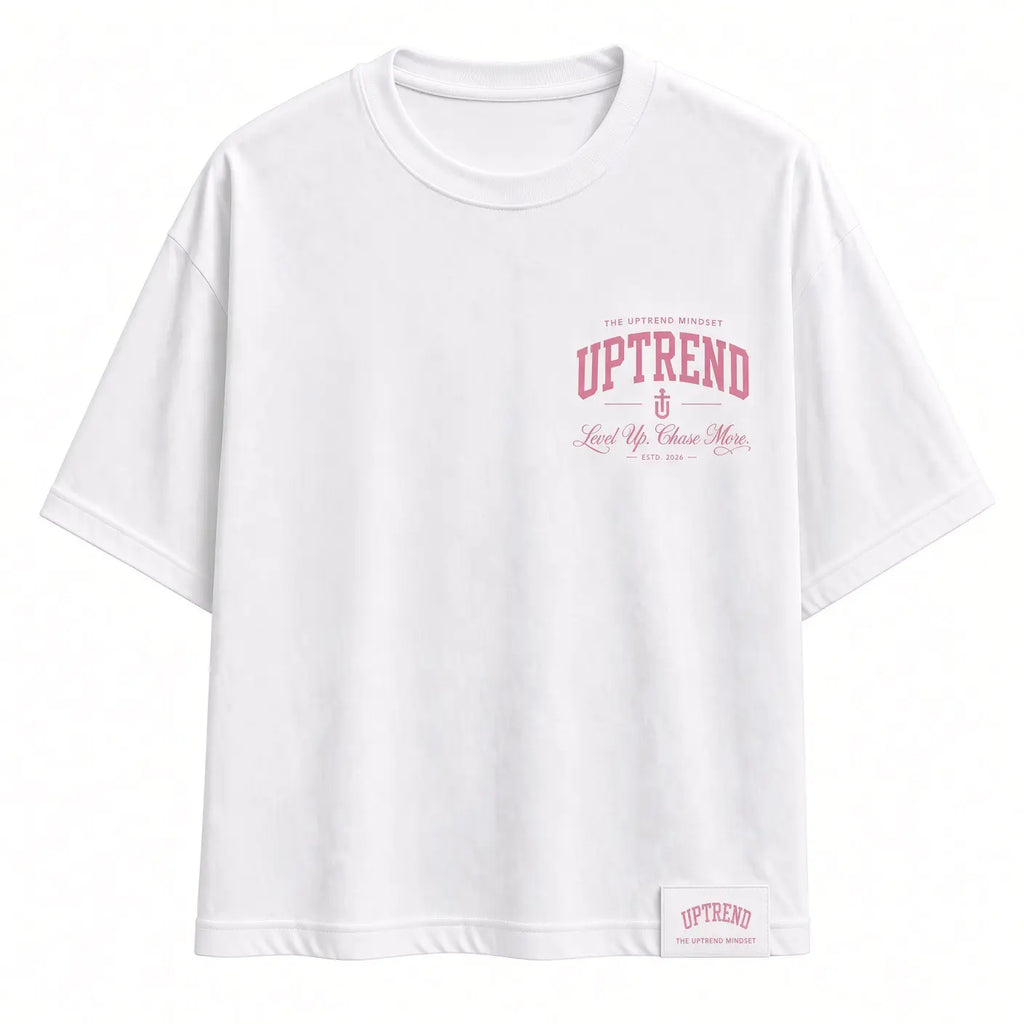 Founders Edition Oversized Tee -White & Pink.