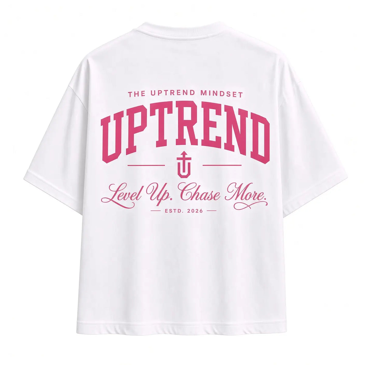Founders Edition Oversized Tee -White & Pink.